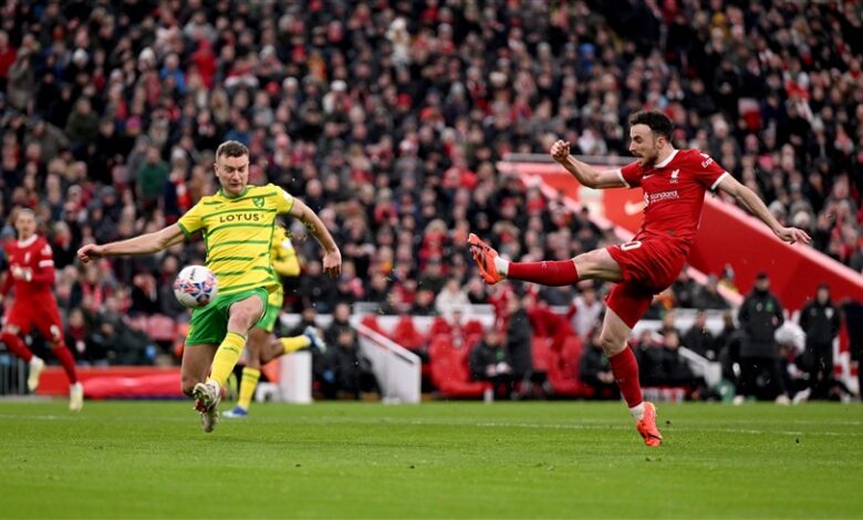 ليفربول يكتسح نوريتش سيتي 5-2 ويتأهل للدور الخامس