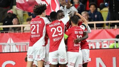 موناكو يتغلب على ليل 1-0 ويؤجل تتويج سان جيرمان
