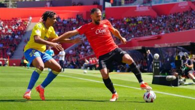 مايوركا يفوز بصعوبة على لاس بالماس 1-0 ويعزز موقفه في البقاء بالليجا