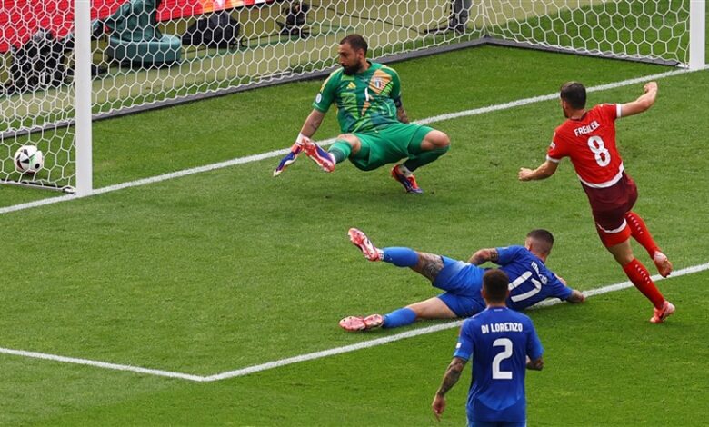 سويسرا تطيح بحامل اللقب وتتأهل لربع نهائي اليورو