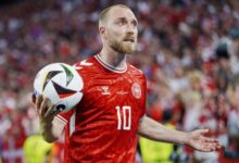 إريكسن يغيب عن تدريب الدنمارك الأخير قبل مواجهة ألمانيا